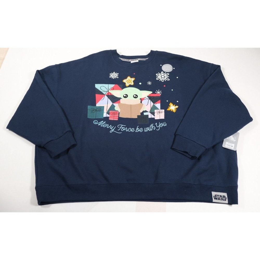 Disney Star Wars Womens Grogu The Child Christmas Scented Sweatshirt Sz 1X
